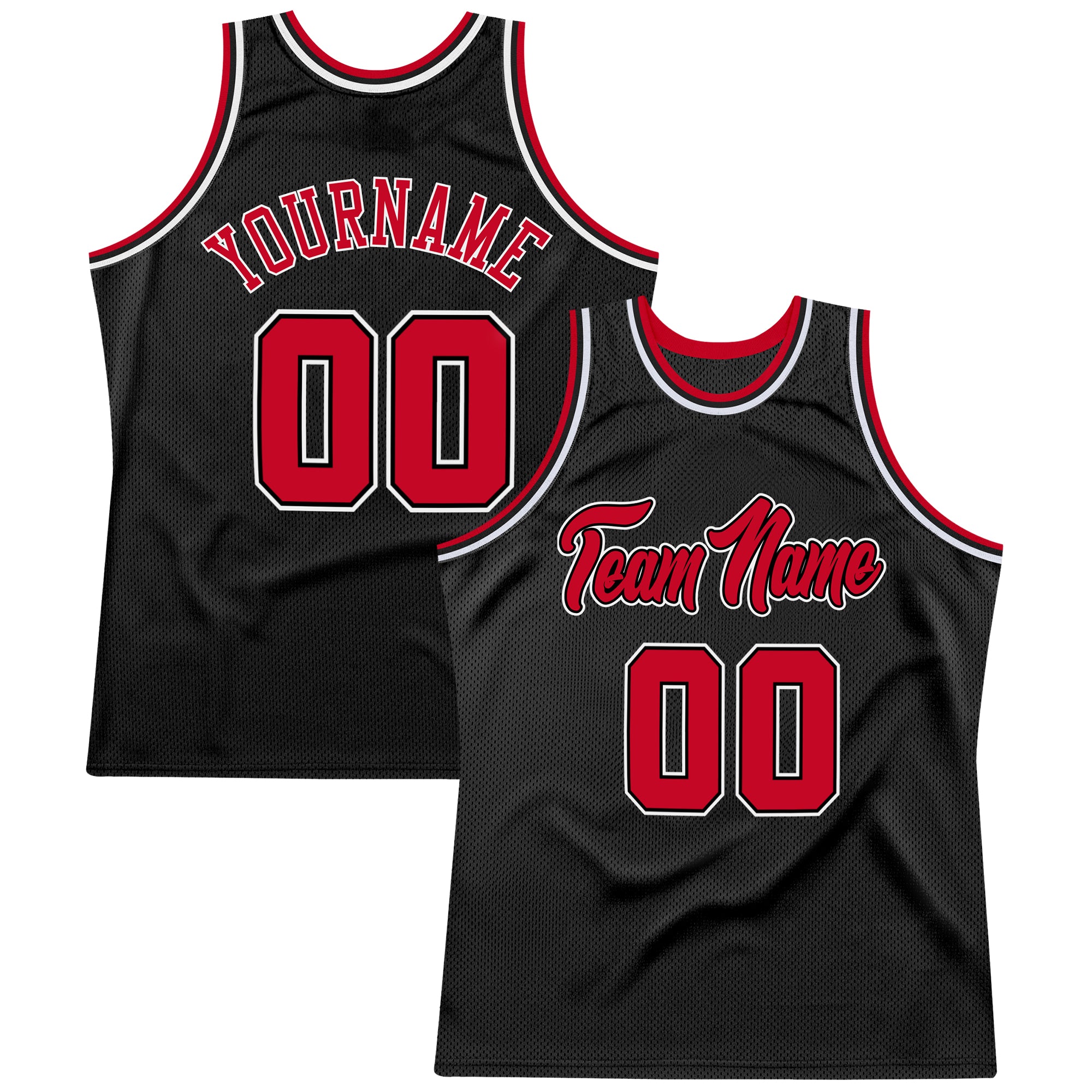 Sale Build White Basketball Authentic Black Throwback Jersey Red