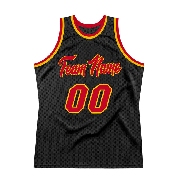 Sale Build White Basketball Authentic Red Throwback Jersey Gold –  CustomJerseysPro