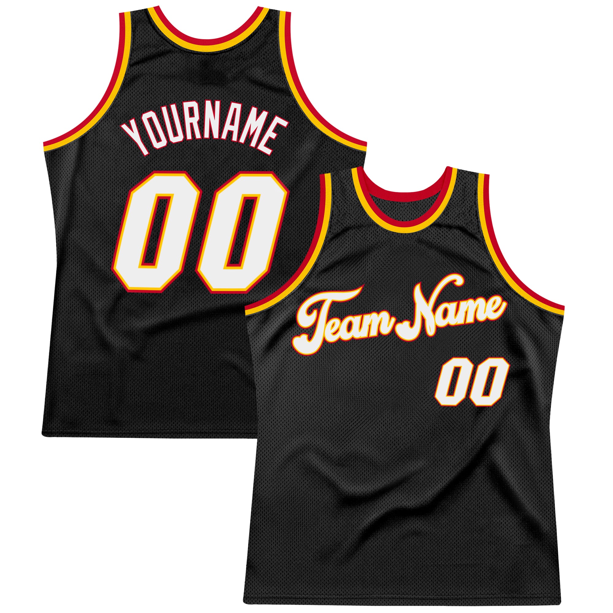 Cheap Custom White Red-Black Authentic Throwback Basketball Jersey Free  Shipping – CustomJerseysPro