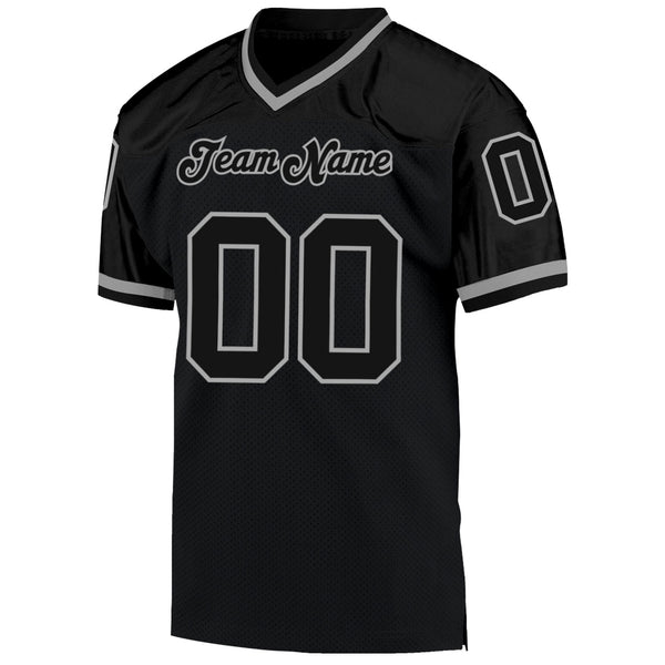 Cheap Custom Grass Green White-Black Mesh Authentic Throwback Football  Jersey Free Shipping – CustomJerseysPro