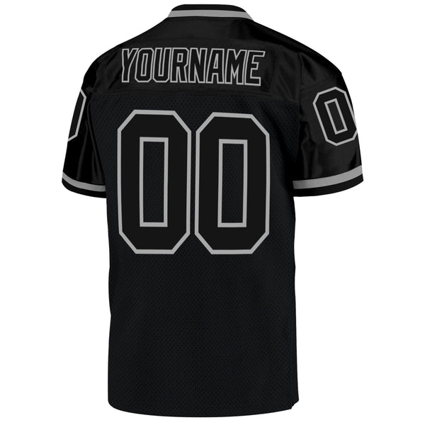 Cheap Custom Grass Green White-Black Mesh Authentic Throwback Football  Jersey Free Shipping – CustomJerseysPro