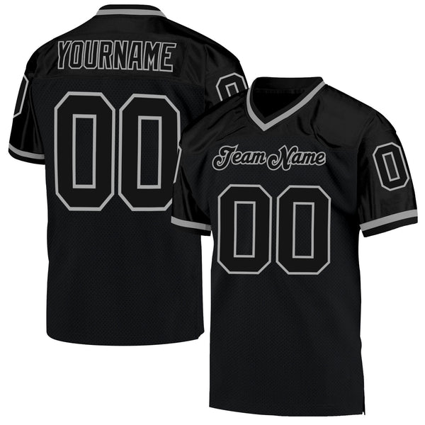 Custom White Gotham Green-Black Authentic Football Jersey Youth Size:S