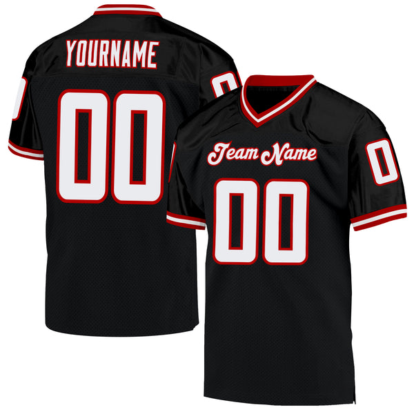 Custom Royal Red-White Mesh Authentic Football Jersey – CustomJerseysPro