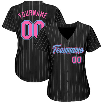 AKA Pink Pinstripe Baseball Jersey