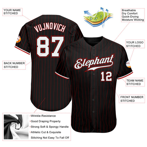 Cheap Custom White Red-Black Authentic Two Tone Baseball Jersey Free  Shipping – CustomJerseysPro