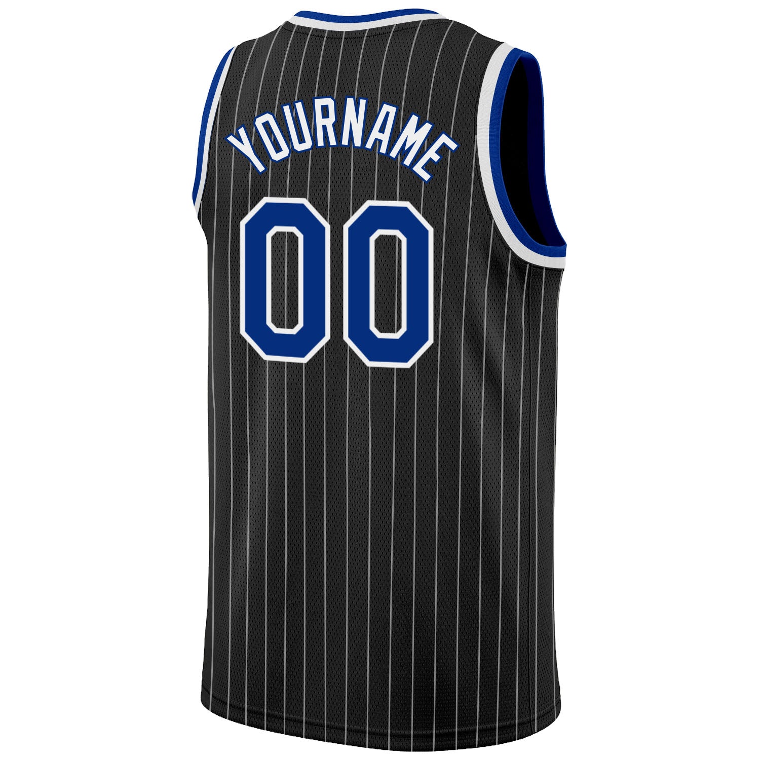 Buffalo Stripes Basketball Jersey - White - Large - Royal Retros