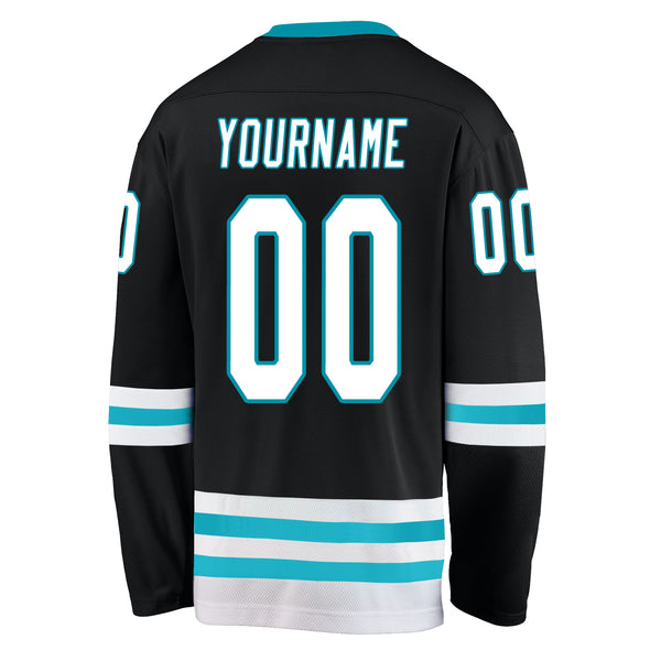 Cheap Custom Blue Black-White Hockey Jersey Free Shipping – CustomJerseysPro