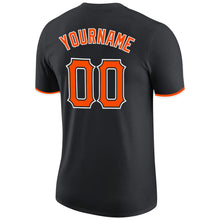 Charger l&#39;image dans la galerie, Custom Black Orange-White Performance T-Shirt
