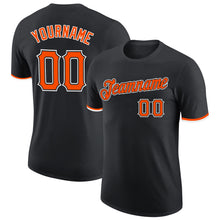 Загрузить изображение в средство просмотра галереи, Custom Black Orange-White Performance T-Shirt
