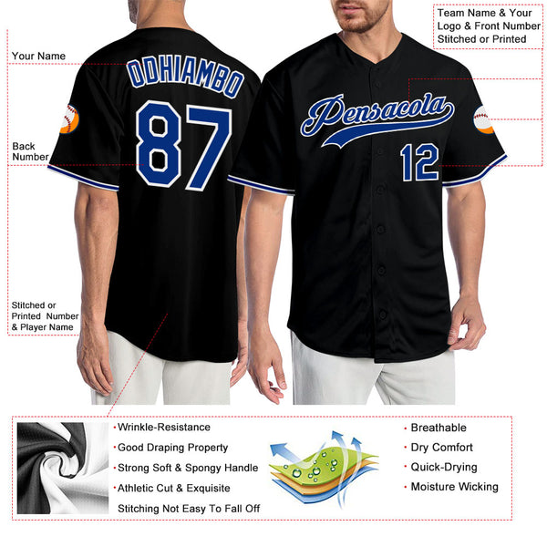 Cheap Custom Royal Royal-Orange Authentic Baseball Jersey Free Shipping –  CustomJerseysPro