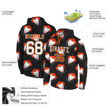 Загрузить изображение в средство просмотра галереи, Custom Stitched Black White-Orange 3D Pattern Design Clown Sports Pullover Sweatshirt Hoodie
