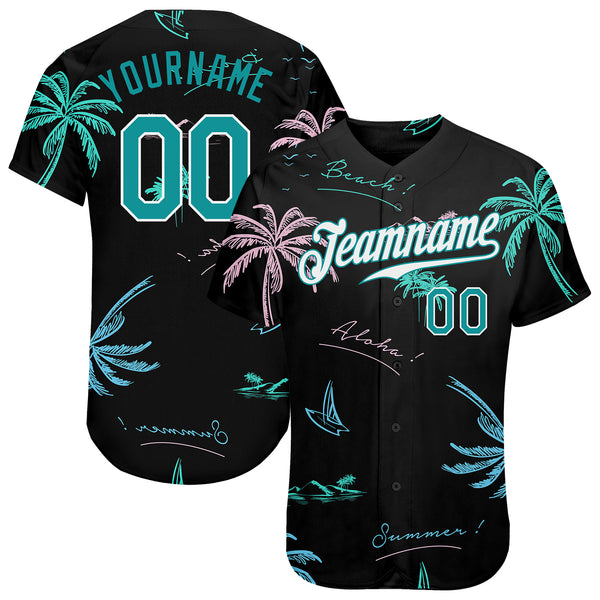 Cheap Custom Aqua Orange 3D Miami City Edition Fade Fasion Authentic Baseball  Jersey Free Shipping – CustomJerseysPro