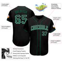 Charger l&#39;image dans la galerie, Custom Black Kelly Green-White Authentic Drift Fashion Baseball Jersey
