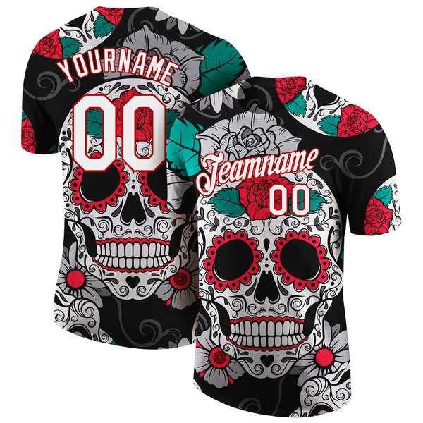 Day Of The Dead Sugar Skull All Over Printed Hawaiian Shirt - Hot Sale 2023