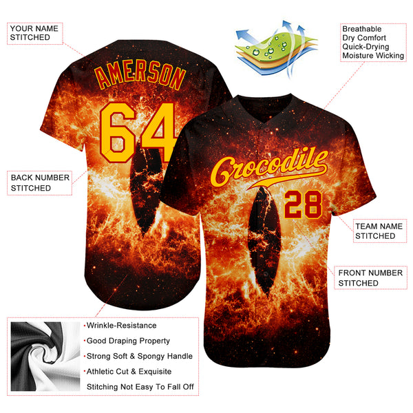 Cheap Custom Gold Black Pinstripe Black-Orange Authentic Baseball Jersey  Free Shipping – CustomJerseysPro