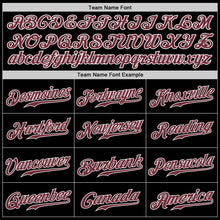 Charger l&#39;image dans la galerie, Custom Black Burgundy-White Authentic Baseball Jersey
