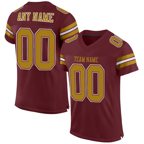 gold redskins jersey