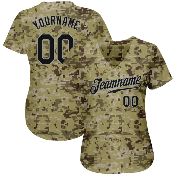 Cheap Custom Camo Black-Gray Authentic Baseball Jersey Free Shipping –  CustomJerseysPro