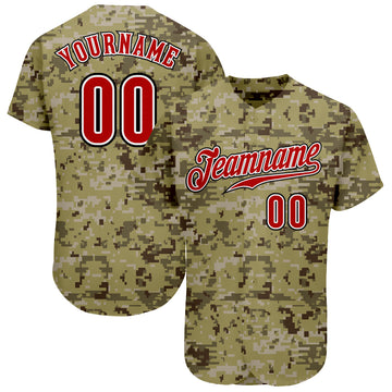 Custom Chicago 23 Camo Baseball Jersey - Personalized Text Shirt - Scesy