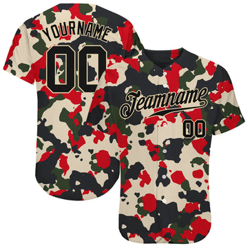 US Marines Digital Camo Embroidered Baseball Jersey