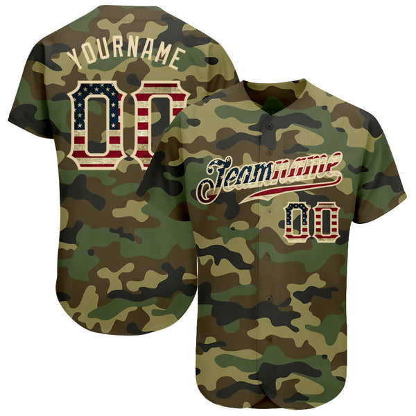 Custom Camo Neon Green-White Authentic Salute To Service Baseball Jers –  CustomJerseysPro