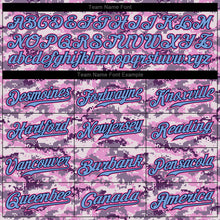 Laden Sie das Bild in den Galerie-Viewer, Custom Camo Light Blue-Pink Authentic Salute To Service Baseball Jersey
