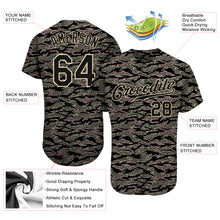 Загрузить изображение в средство просмотра галереи, Custom Camo Black-Cream Authentic Salute To Service Baseball Jersey
