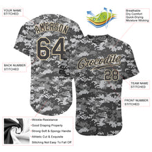 Загрузить изображение в средство просмотра галереи, Custom Camo Steel Gray-Cream Authentic Salute To Service Baseball Jersey
