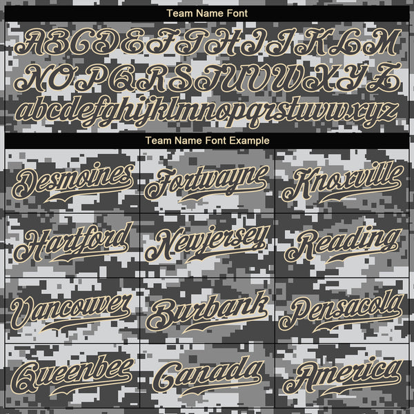 Custom Camo Dark Gray-Cream Authentic Salute To Service Baseball Jersey  Fast Shipping – FiitgCustom