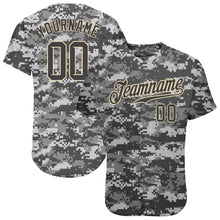 Загрузить изображение в средство просмотра галереи, Custom Camo Steel Gray-Cream Authentic Salute To Service Baseball Jersey
