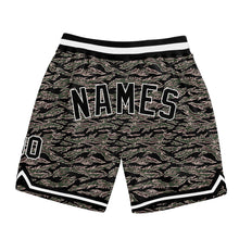 Charger l&#39;image dans la galerie, Custom Camo Black-White Authentic Salute To Service Basketball Shorts
