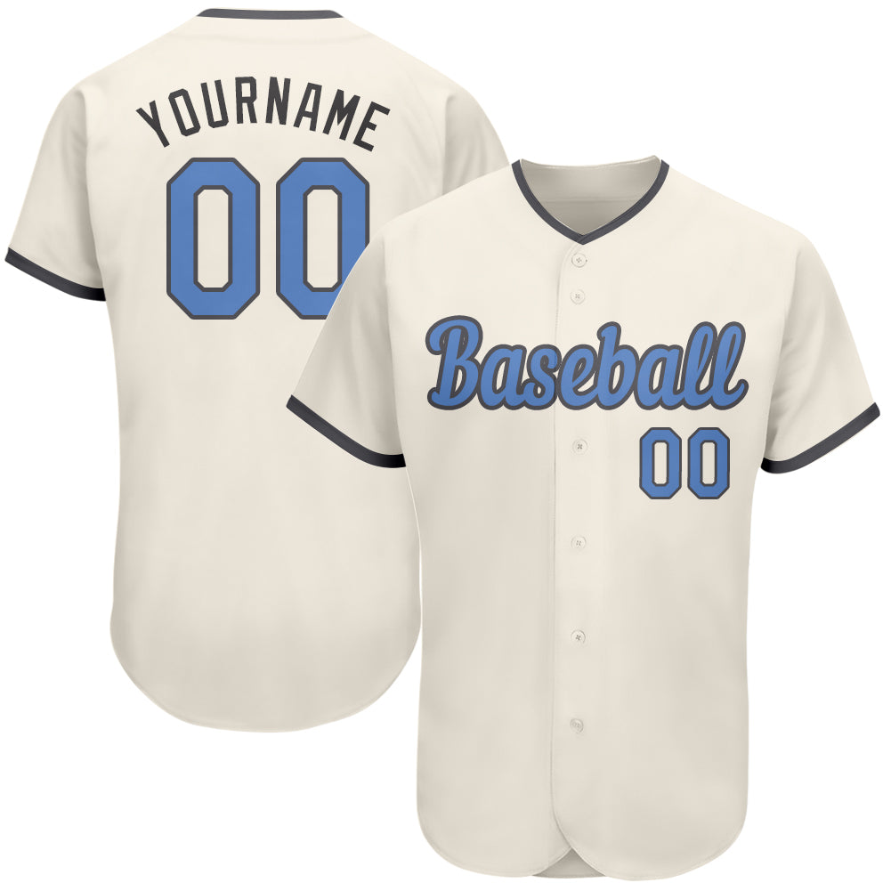 Sale Build Light Blue Baseball Authentic Gray Jersey Black –  CustomJerseysPro