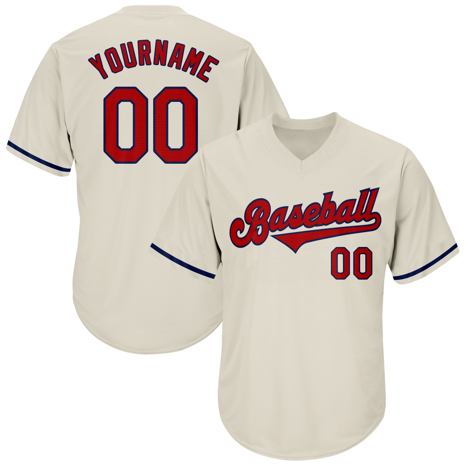 Cleveland Indians Personalized Official Home Majestic Jersey