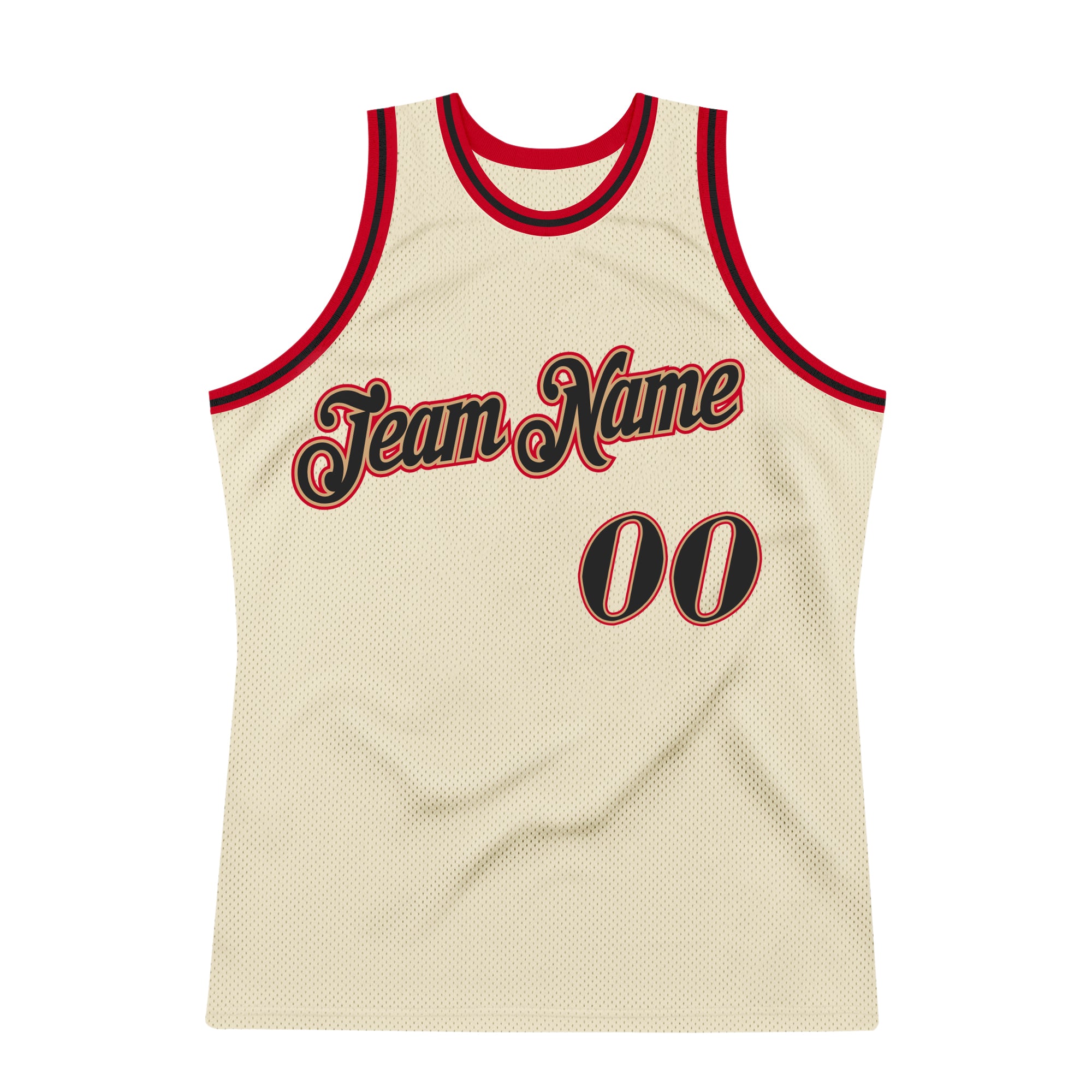Custom Black Black-Red Authentic Throwback Basketball Jersey Fast Shipping  – FiitgCustom