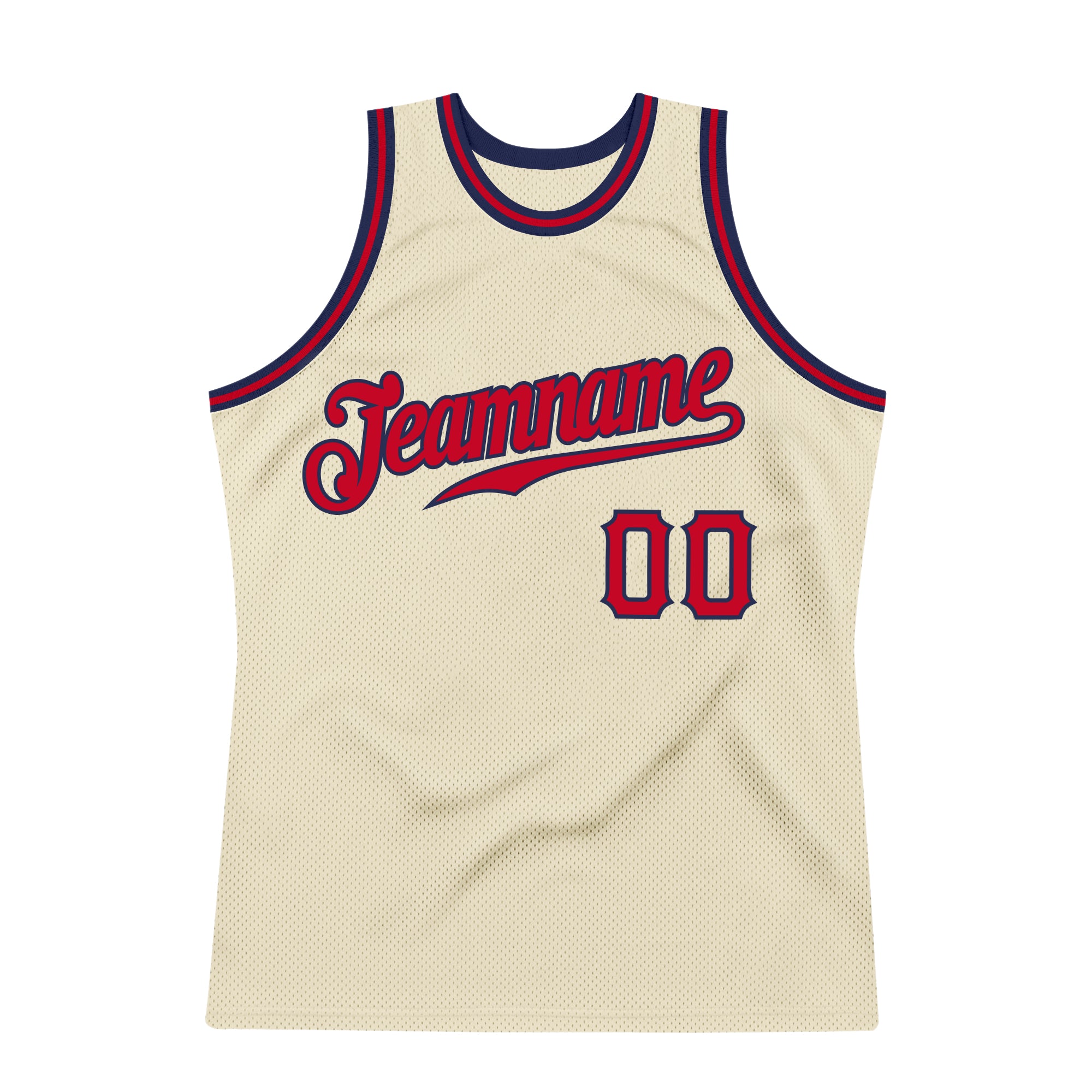 Custom Authentic Basketball Jersey Cream-Red-Black – Vients