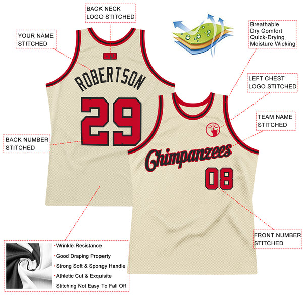 Custom College Basketball Jerseys Texas Longhorns Jersey Name and Number Cream Retro