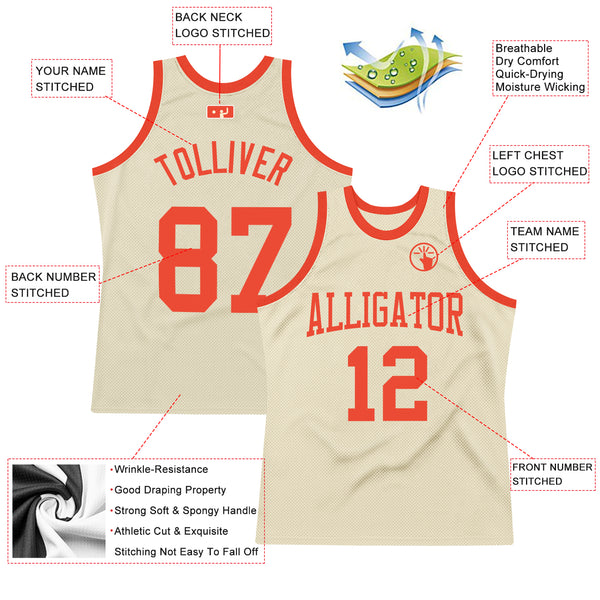 Cheap Custom Orange Orange-White Authentic Throwback Basketball Jersey Free  Shipping – CustomJerseysPro