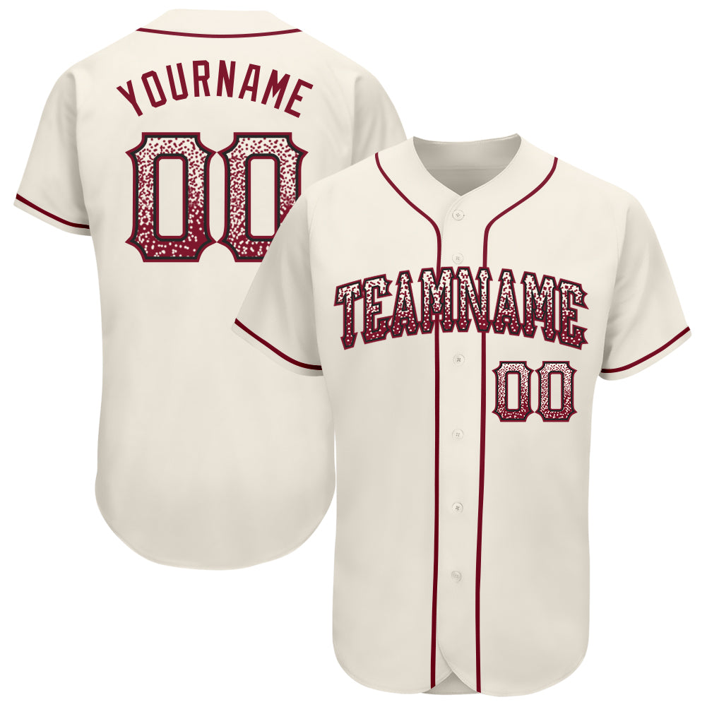 Cheap Custom Cream Crimson-Black Authentic Baseball Jersey Free Shipping –  CustomJerseysPro