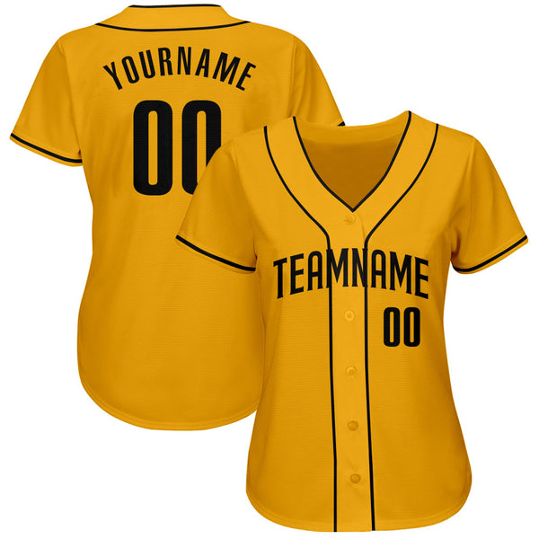 Cheap Custom Gold Black-Orange Authentic Baseball Jersey Free Shipping –  CustomJerseysPro