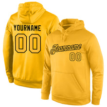 Загрузить изображение в средство просмотра галереи, Custom Stitched Gold Gold-Black Sports Pullover Sweatshirt Hoodie
