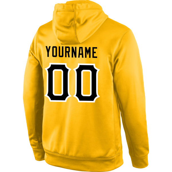 Cheap Custom Stitched Gold Black-White Sports Pullover Sweatshirt Hoodie Free  Shipping – CustomJerseysPro