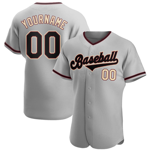 Custom Black White-Gray Baseball Jersey – CustomJerseysPro