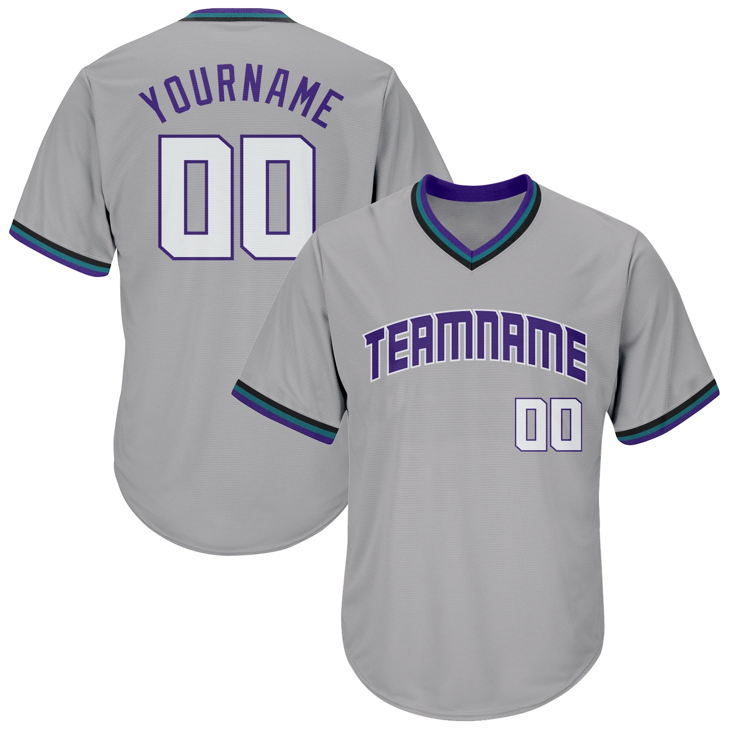 Sale Build Purple Baseball Authentic Gray Throwback Shirt White