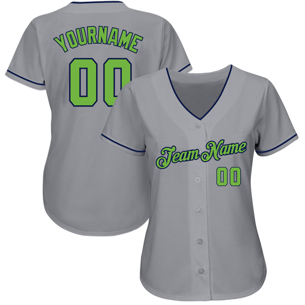 Custom Navy Neon Green-White Mesh Authentic Football Jersey –  CustomJerseysPro