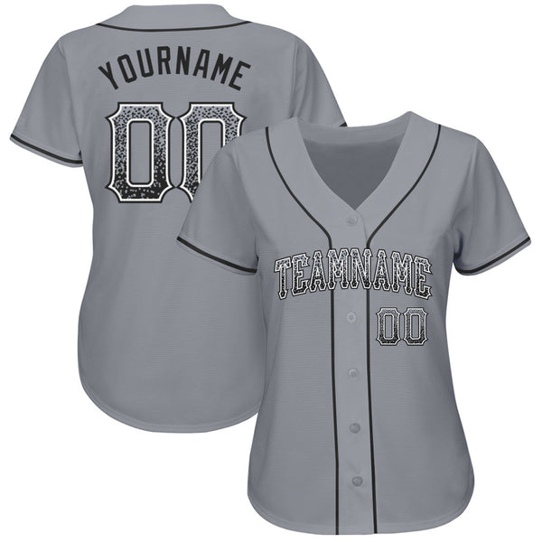 Cheap Custom Black Silver-White Authentic Fade Fashion Baseball Jersey Free  Shipping – CustomJerseysPro