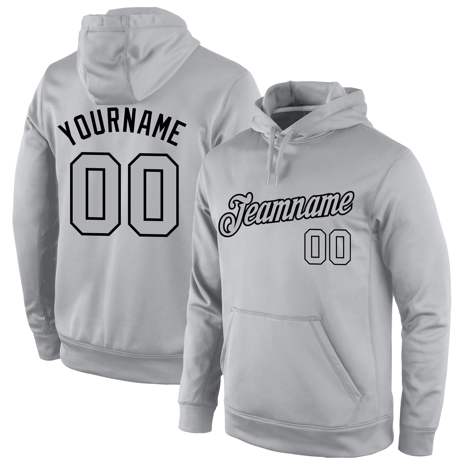 Cheap Custom Stitched Gray Gray-Black Sports Pullover Sweatshirt Hoodie Free  Shipping – CustomJerseysPro