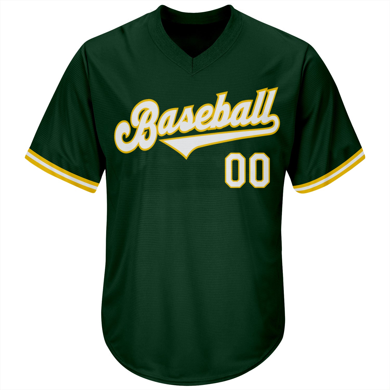 Sale Build Gold Baseball Authentic Green Throwback Shirt White