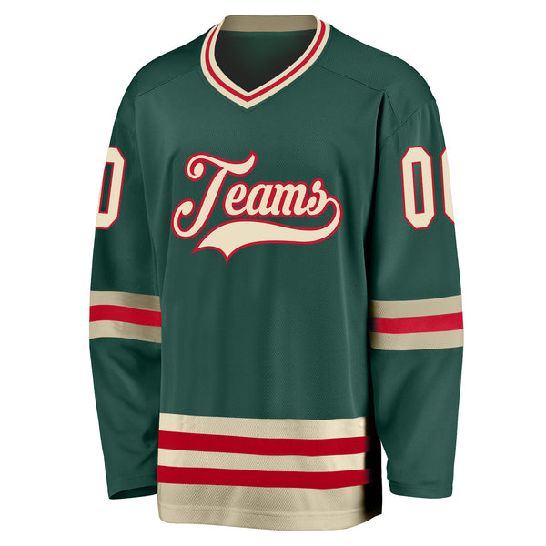 Cheap Custom Pink White-Green Hockey Jersey Free Shipping – CustomJerseysPro