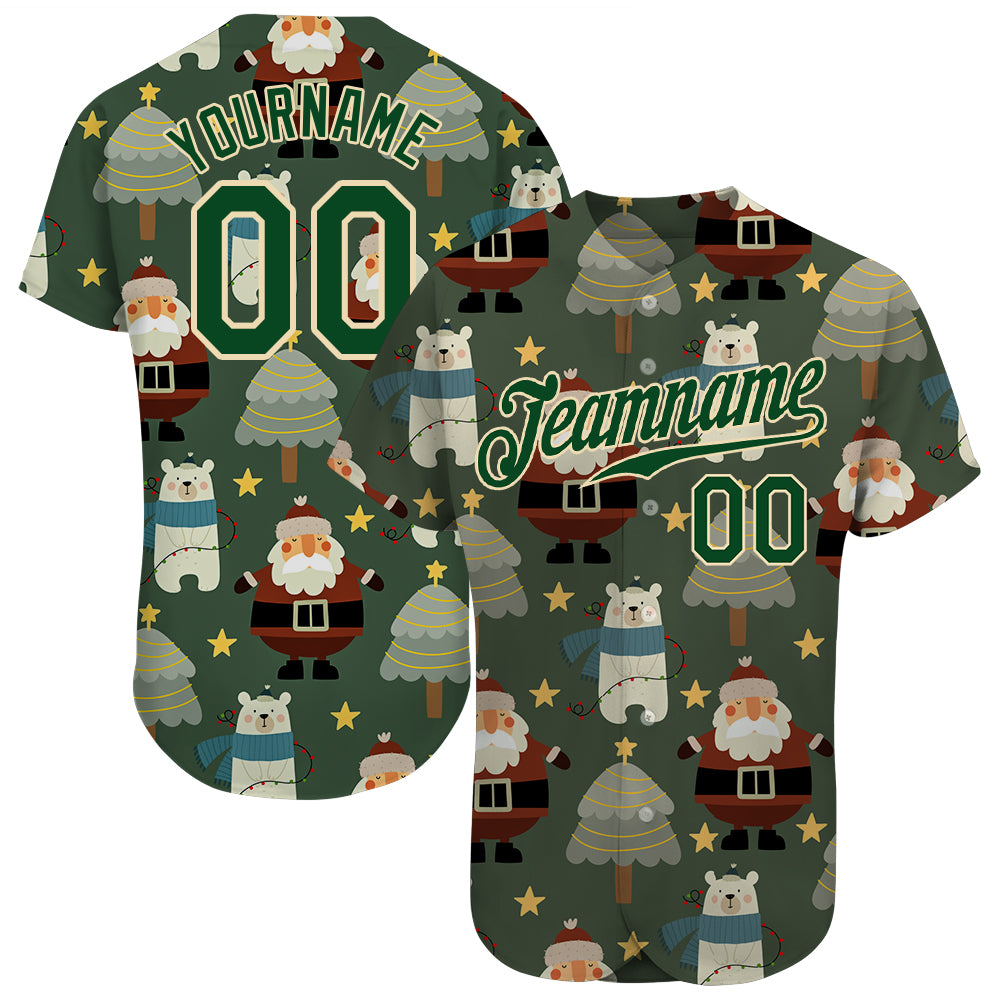 Christmas Baseball Jersey - Green