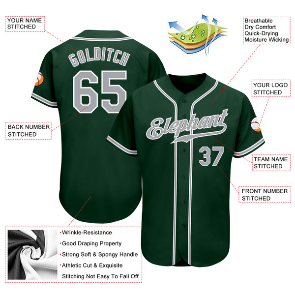 Custom Light Gray Baseball Jerseys, Baseball Uniforms For Your Team –  Tagged Font-Neon Green